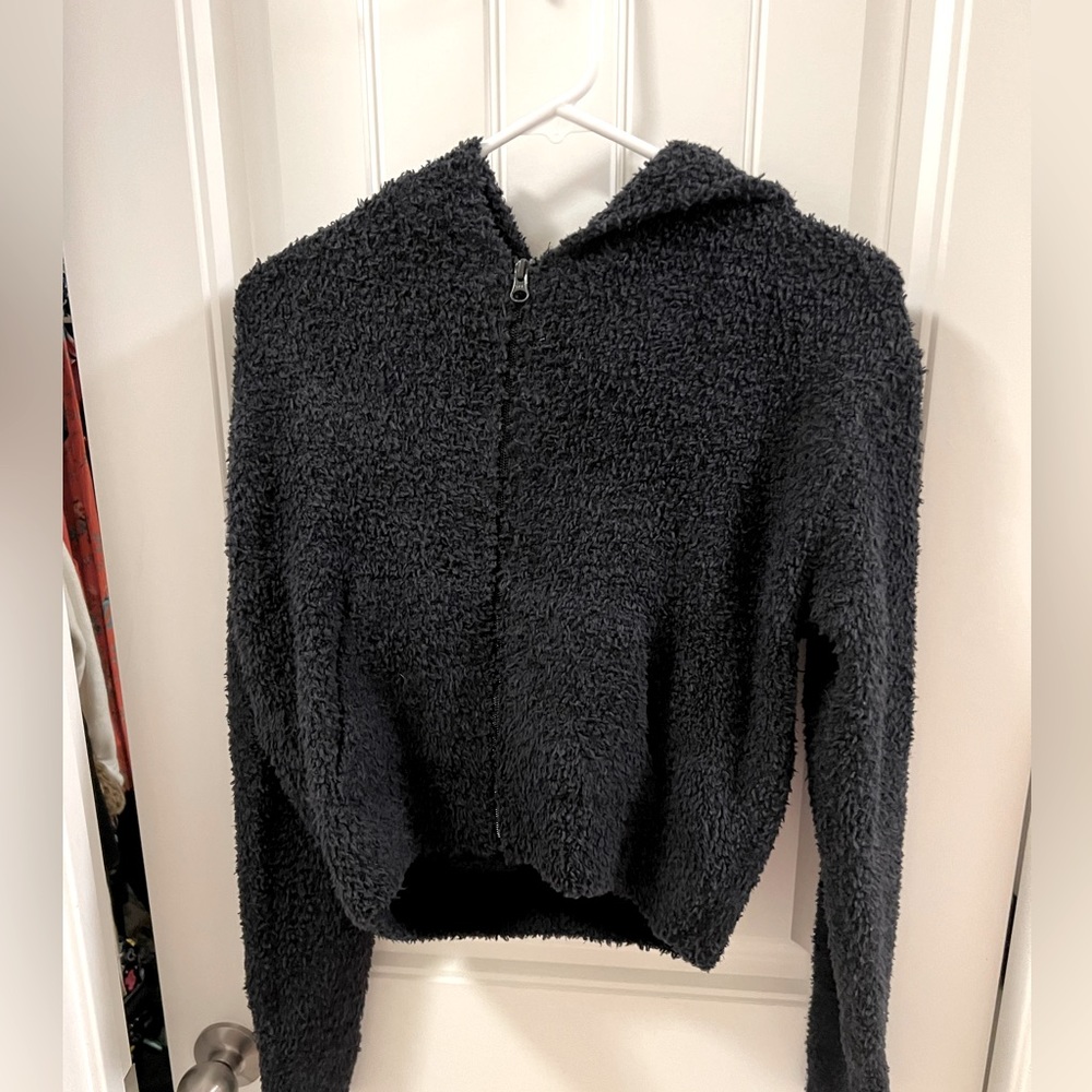 Skims teddy zip hoodie